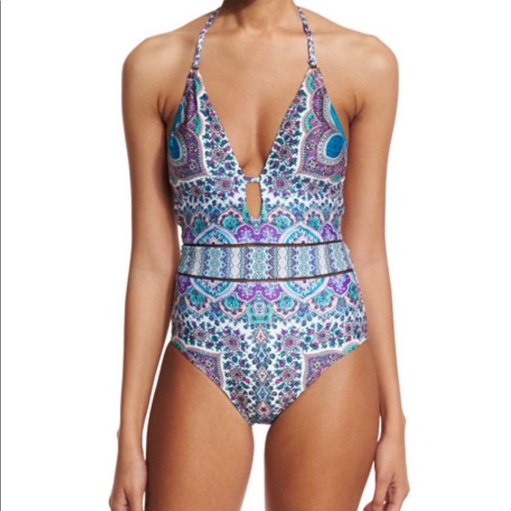 Nanette Lepore Paros Paisley One-Piece Swimsuit